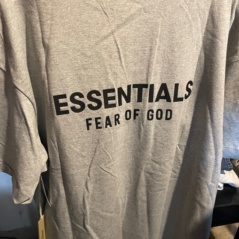 Fear Of God Essentials spring summer 2025 heather grey crew neck